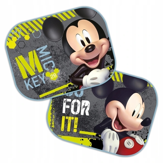 Solskydd för bil Mickey 2-pack 44x35 cm