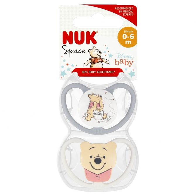 Silikon-napp Space 0-6 mån 2-pack