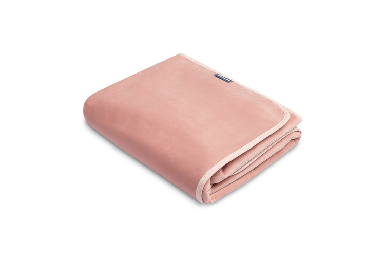 Mjuk fleecefilt rosa 80x100 cm