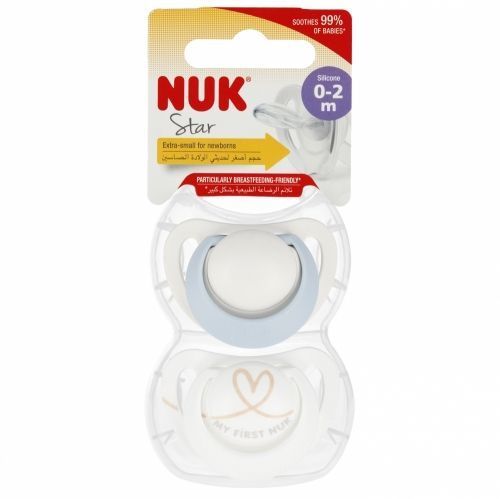 Silikon-napp Star 0-2 månader 2-pack 549042