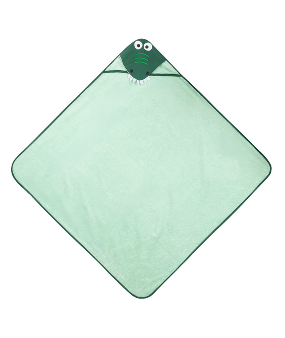 WATERFRIENDS Badcape 100x100 Krokodil Grön